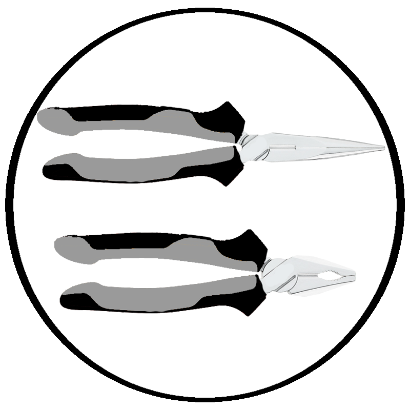 Pliers and cutter symbol 