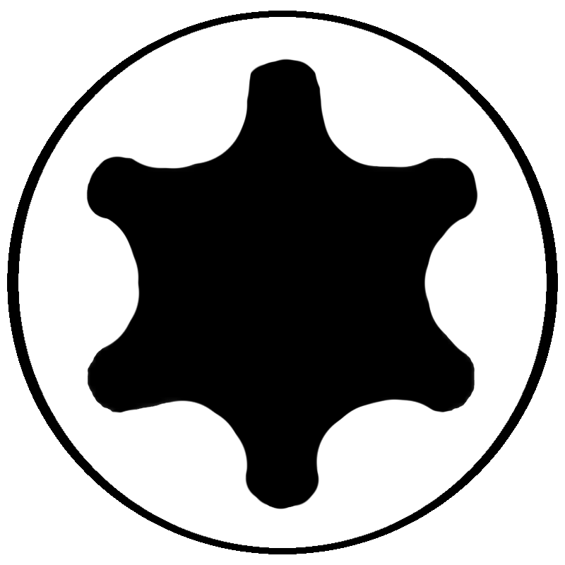 Torx head symbol 