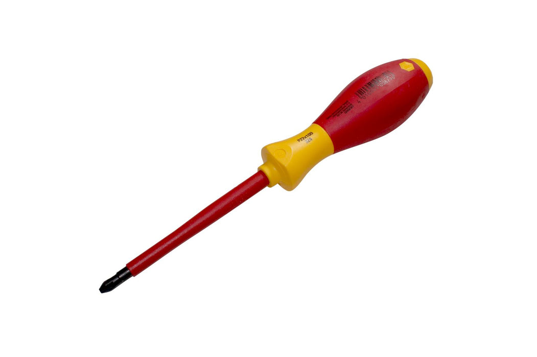 Wiha 00879 Pozidriv Screwdriver PZ2 x 100mm VDE Electricians