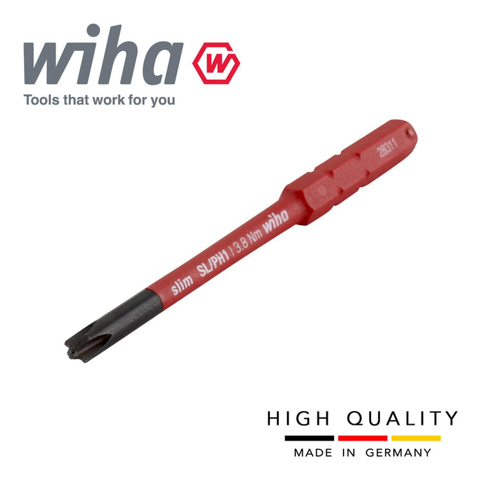 Wiha  34587 Slimbit Screwdriver Plusminus Phillips SL PH1 1000v VDE Electrician