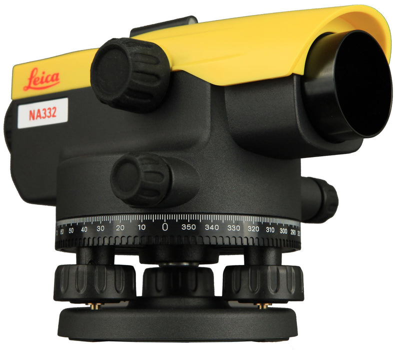 Leica Geosystems NA332 Automatic Optical Level 32x Magnifcation 3 Series with Case 360 Degree Rotation