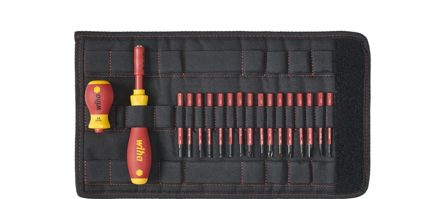 Wiha  41231 SlimBit Screwdriver Set PH/SL/PZ/Torx/Hex 19pcs VDE