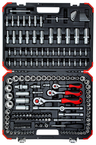 Gedore Red Socket wrench set 1/4 Inch  + 3/8 Inch  + 1/2 Inch  172 pieces