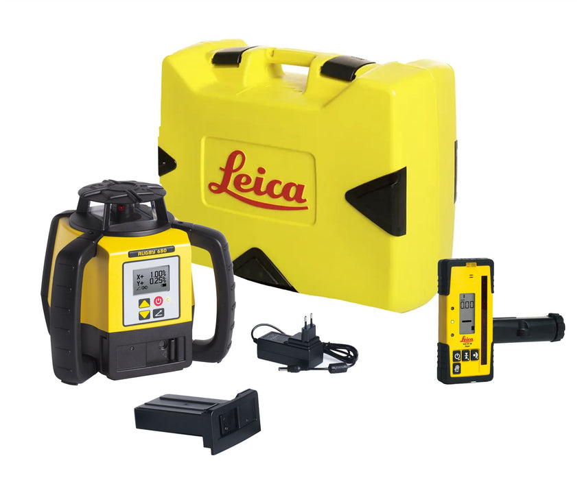 Leica Rugby 680 Red Laser, Case, RE160, ( Li-ion )