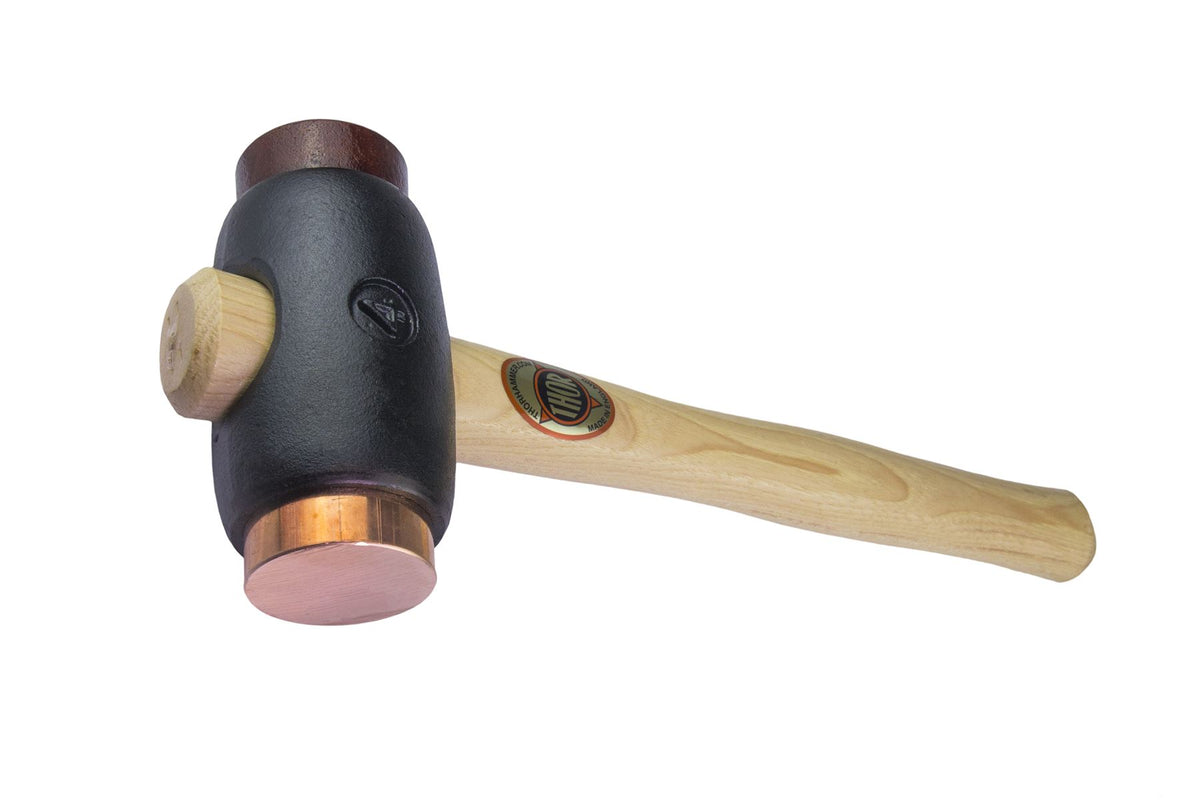 THOR 216 Copper/RawHide With wooden Handle Hammer No.216 — getmytools