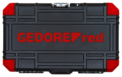 Gedore Red Socket wrench set 3/8 Inch  26 pieces 6-24 mm