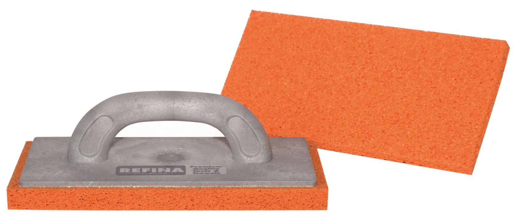 Sponge float 11x5" (280x140mm) natural rubber medium grain 18mm oval grip
