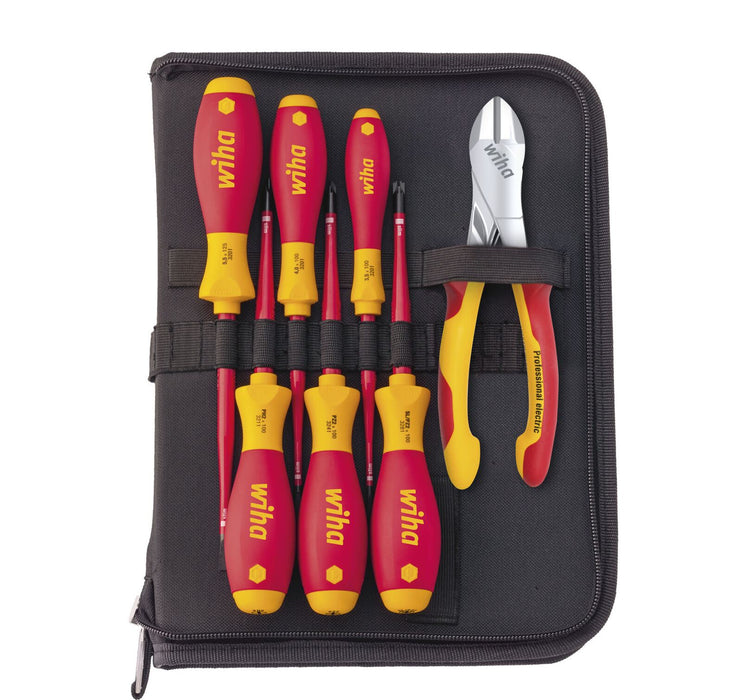 Wiha 38020 Screwdriver And Wire Cutters Mixed 8pcs Set VDE