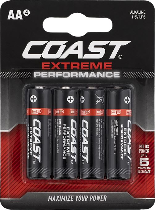 COAST Extreme Performance AA 4 Pack