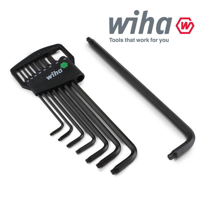 Wiha 34736 Torx L-key 8pcs Set With Holder Black oxidised