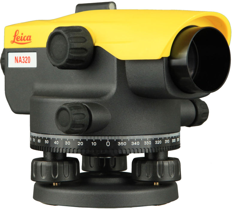 Leica Geosystems NA320 Automatic Optical Level 20x Magnification 3 Series with Case 360 Degree Rotation