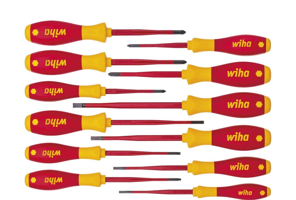 Wiha 41003 slimFix Screwdriver PH/SL/SL-PZ/PZ/Torx 12pcs Set