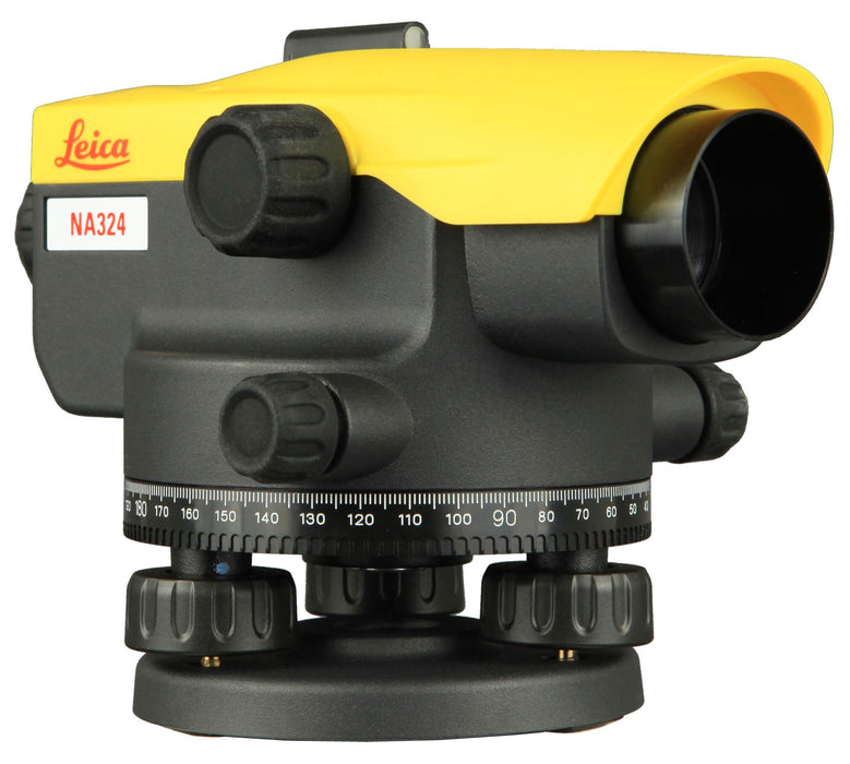 Leica Geosystems NA324 Automatic Optical Level 24x Magnification 3 Series with Case 360 Degree Rotation