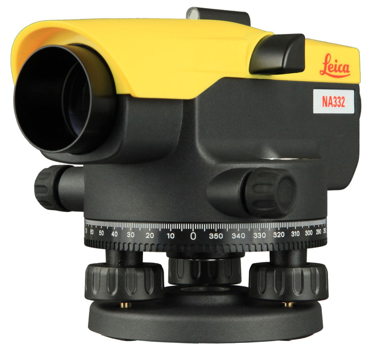 Leica Geosystems NA332 Automatic Optical Level 32x Magnifcation 3 Series with Case 360 Degree Rotation