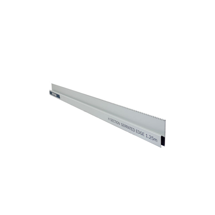 Refina H section Serrated Feather Edge 4'0" (1.25m) Profile 113x27x1.3mm
