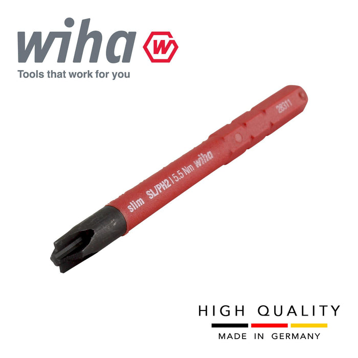 Wiha 34588 Slimbit Screwdriver Plusminus Phillips SL PH2 1000v VDE Electrician