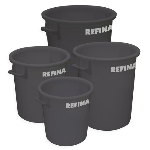 Refina X-1 Mixing Tub 35L (390x410mm) Black Recycled Heavy Duty