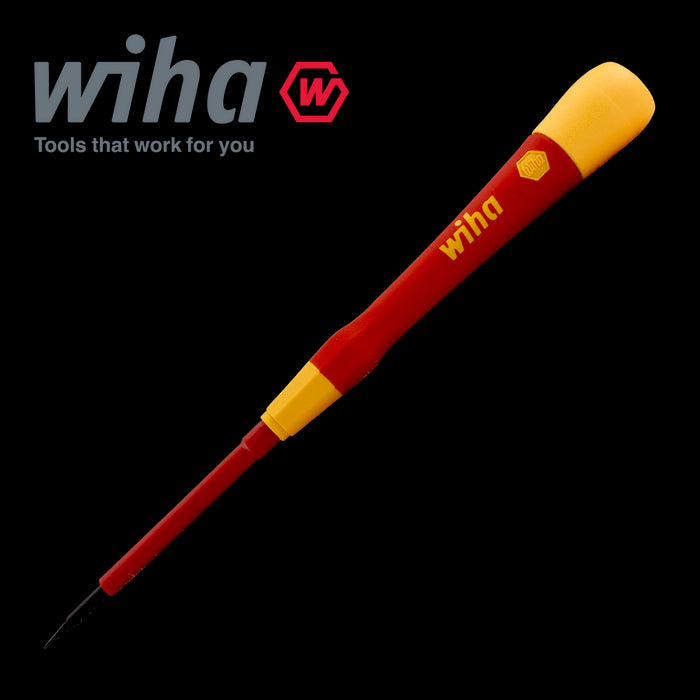 Wiha 42376 2.5mm Slotted Screwdriver PicoFinish With Cap VDE