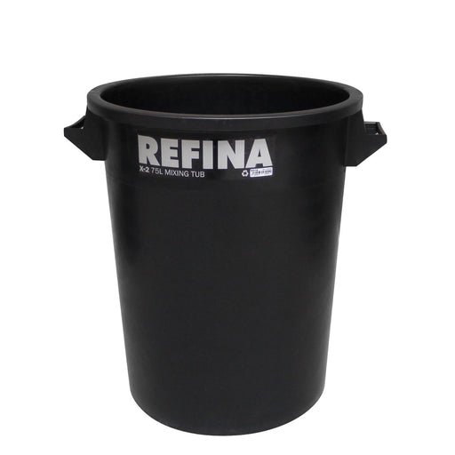 Refina X-1 Mixing Tub 75L (490x570mm) Black Recycled Heavy Duty