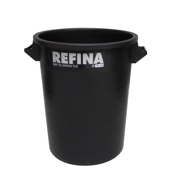 Refina X-2 mixing tub 75L (490x570mm) black recycled heavy duty