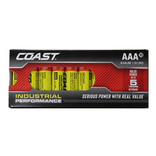 COAST Industrial Performance AAA 10 Pack