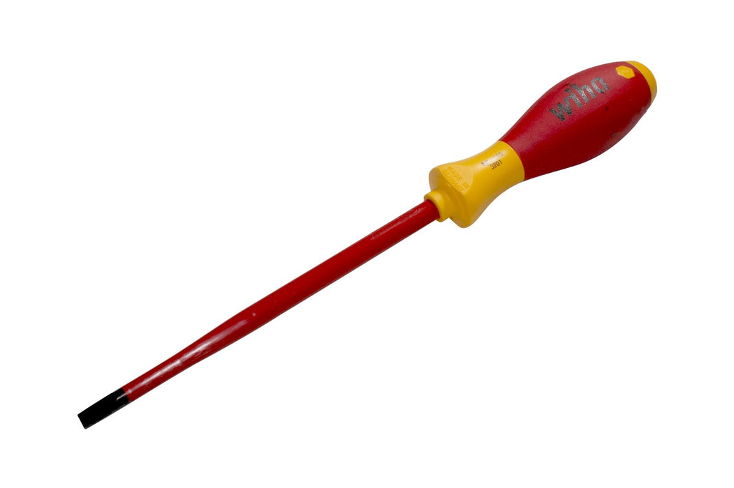 Wiha 35392 6.5mm Slotted SoftFinish Screwdriver SlimFix VDE