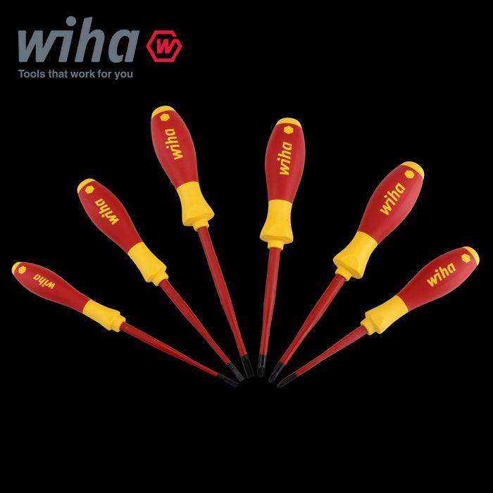 Wiha 38362 Phillips & Slotted & Pozidriv Screwdriver Set VDE