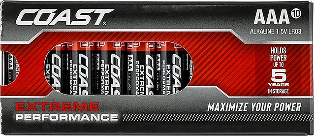 COAST Extreme Performance AAA 10 Pack