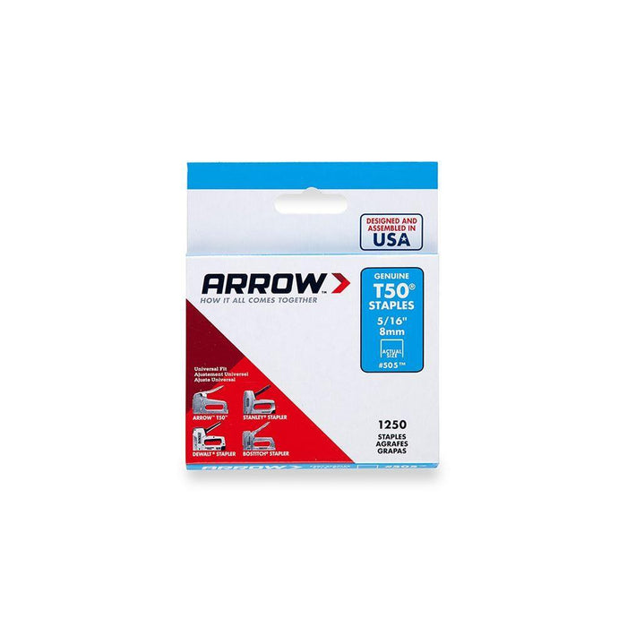 ARROW 50524/T50 5/16"-8mm 1250 Staples