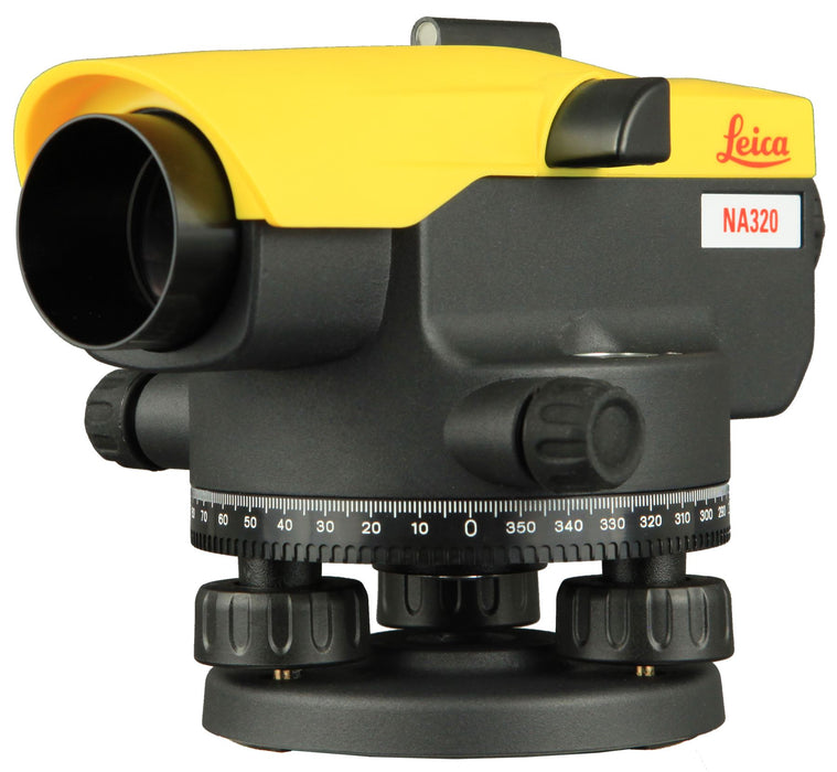 Leica Geosystems NA320 Automatic Optical Level 20x Magnification 3 Series with Case 360 Degree Rotation