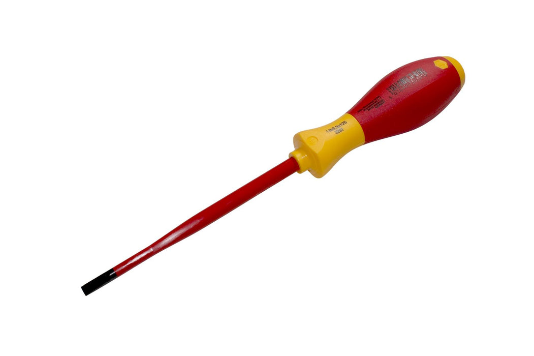 Wiha 35391 5.5mm Slotted SoftFinish Screwdriver SlimFix VDE