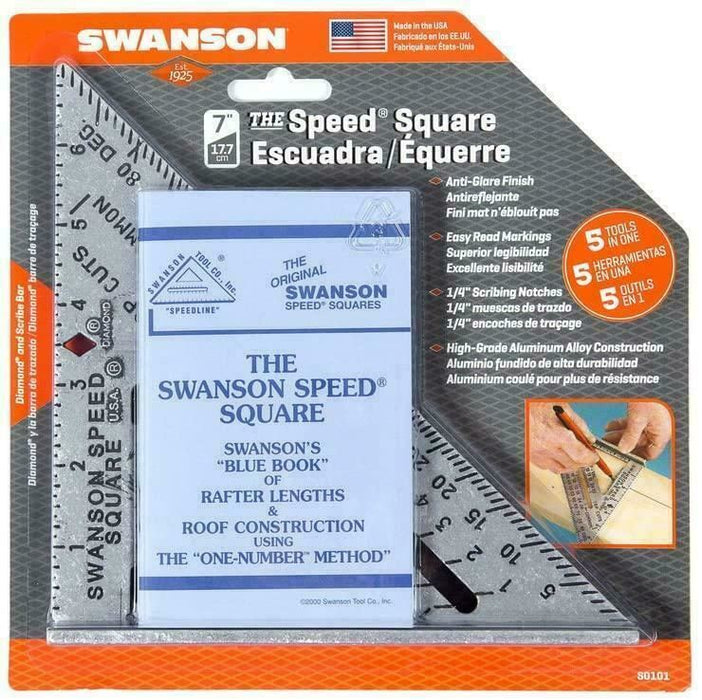 Swanson S0101  7" Speed Square (Imperial)