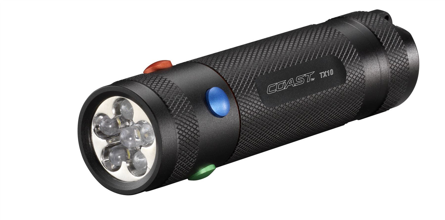 COAST TX10 LED 4 Colour 80 Lumens Torch