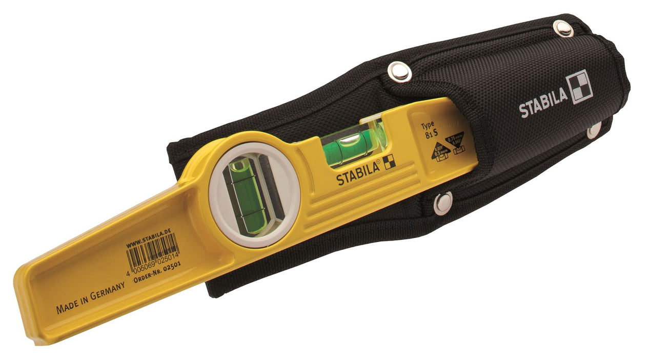 STABILA Spirit Level Torpedo 81S 10In 25cm 2 Vial Holder Sprite level 02501