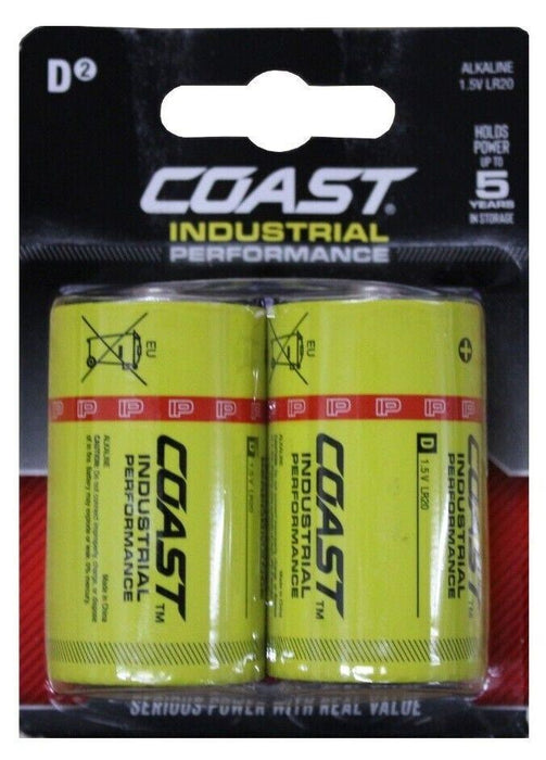 COAST Industrial Performance D Cell 2 Pack