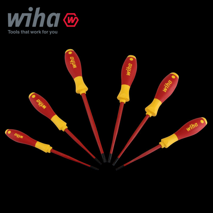 Wiha 41245 Screwdriver Torx Tamper Resistant 6pcs SlimFix VDE