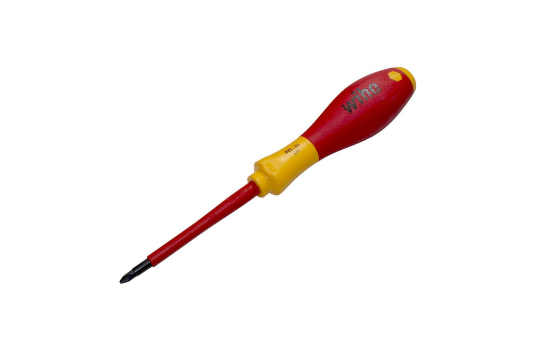 Wiha 00878 Pozidriv Screwdriver  PZ1 x 80mm VDE Electricians