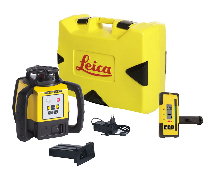 Leica Rugby 640G  Green Laser Technology, Case, RE120G, ( Li-ion )