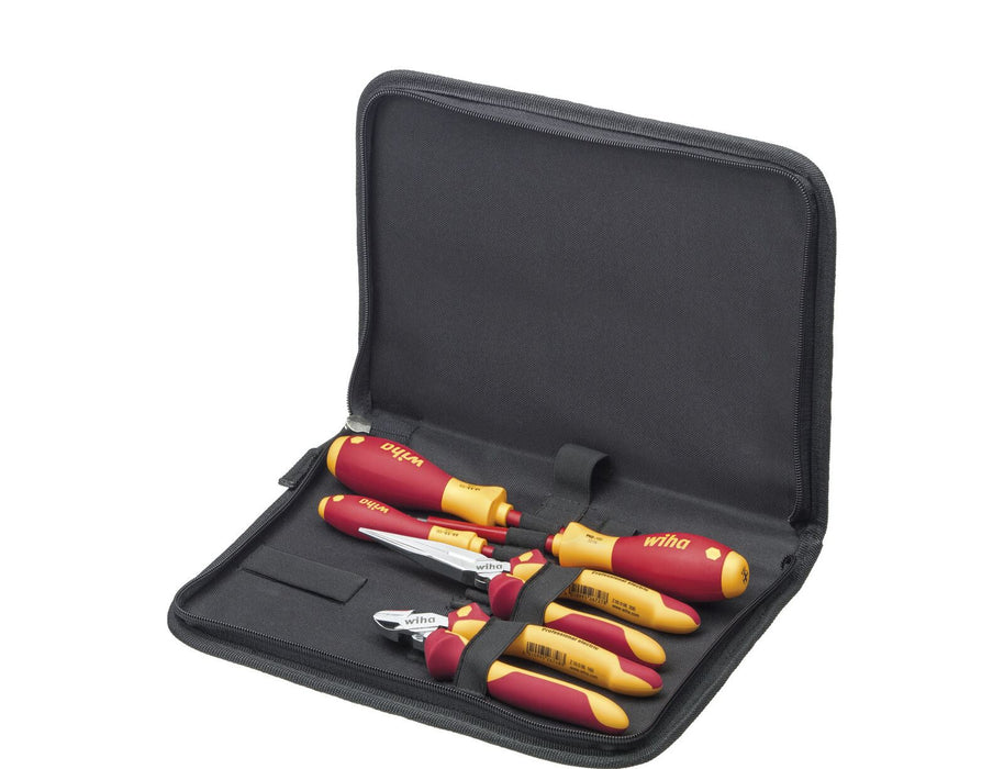 Wiha 26755 Screwdrivers & Wire Cutter Set 6pcs SL & PH VDE Electrician