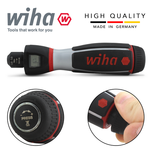 Wiha 36887 ITorque Screwdriver Hex 4mm With Digital Scale