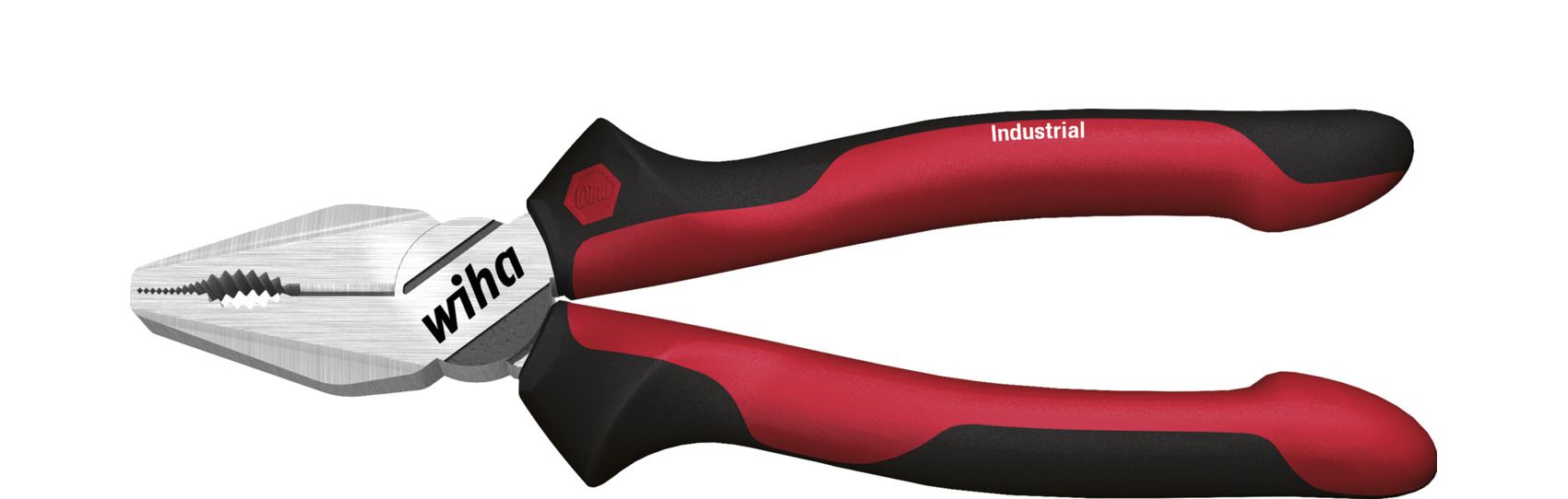 Wiha 30826 Combination Pliers 180mm With Extra Long Cutting Edge