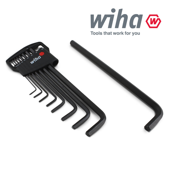 Wiha 06386 Allen Hex Tool Key 9pc Set Black Tools And Holder