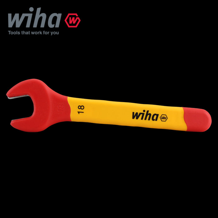 Wiha 43038 Spanner 18mm VDE Single Insulated Open End